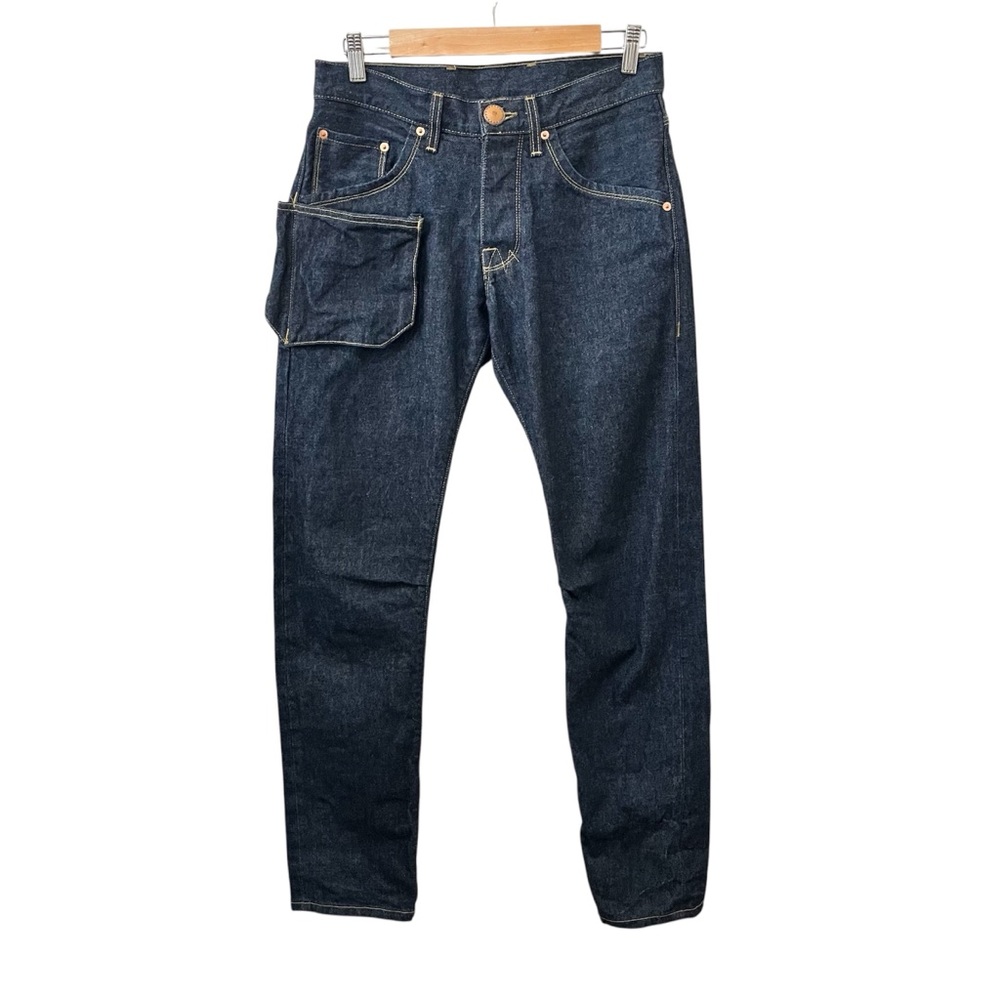 M.CROW BDDW FURNITURE MAKER'S PANT JEANS UTILITY SELVAGE DENIM WORKWEAR 30 x 31